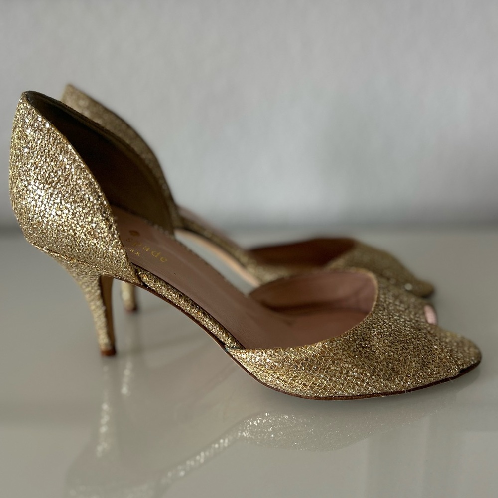 Like NEW Kate Spade sparkly heels 7 wedding shoe
